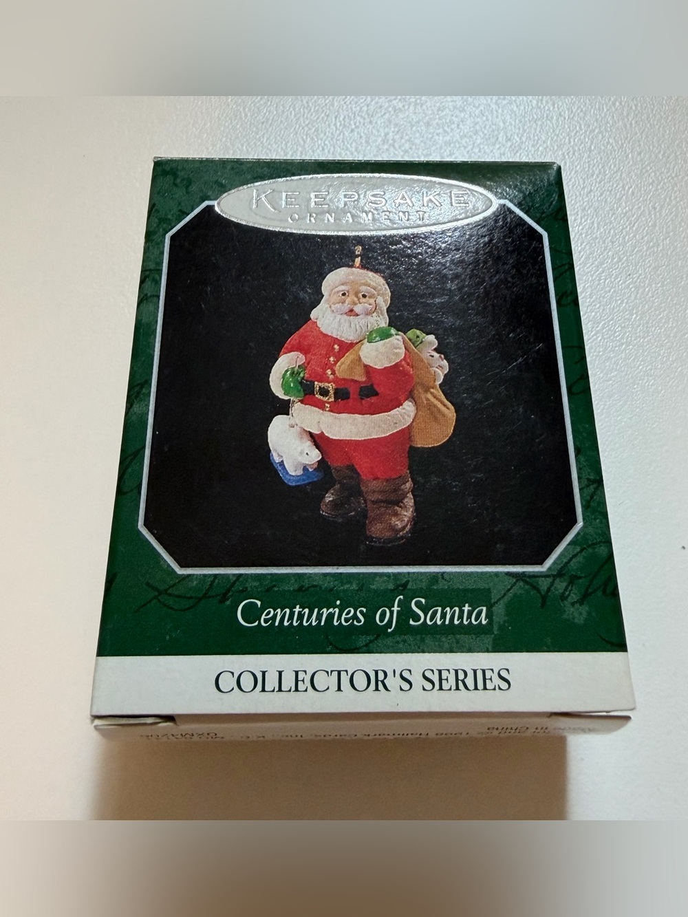 VTG Hallmark Keepsake Centuries of Santa Miniature Christmas Ornament In Box